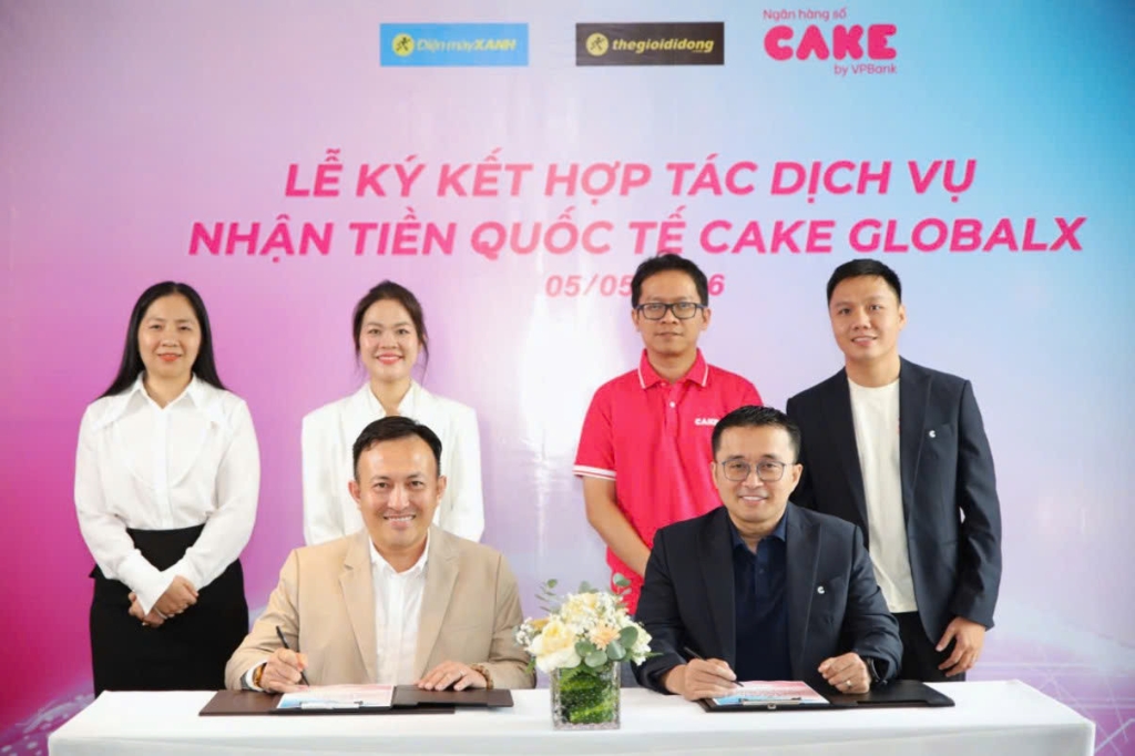 Dich Vu Nhan Tien Quoc Te Cake GlobalX Tai The Gioi Di Dong, Dien May Xanh